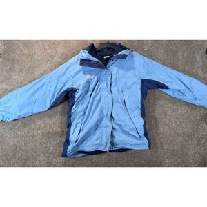 Women's Light Blue and Navy Utility Jacket